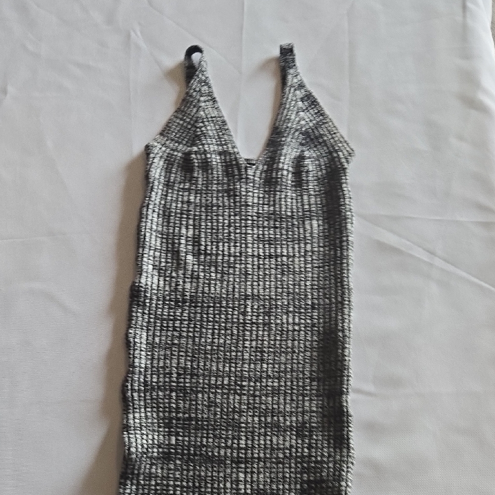 Windsor Monochrome Knit Midi Dress
